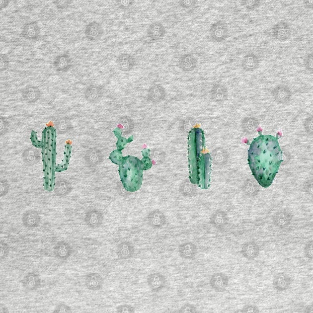 green cactus succulents design by Artistic_st